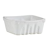 47th & Main Porcelain Berry Basket, Medium, White