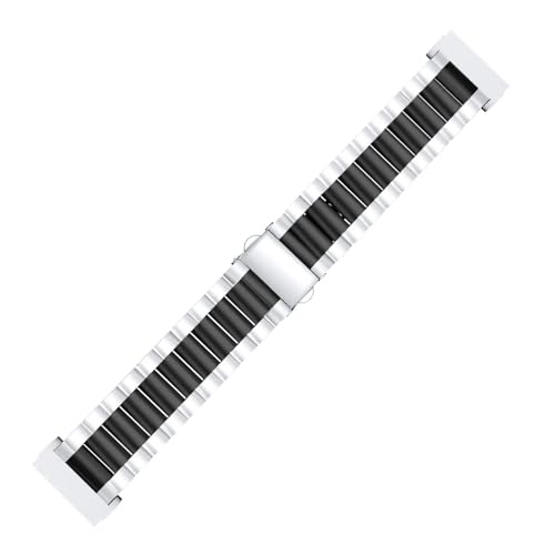 [XGYOMVB] Versa 4/Sense2 �o���h�p���^���x���g�X�g���b�v Versa 3 Sense �p�X�`�[�����v�o���h(Silver black,Versa3 Versa4)