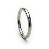 Titanium Ring w/Comfort fit Design, Titanium Wedding Band