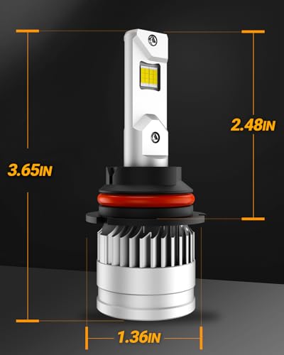 Image of SEALIGHT 9007 /HB5 Fog Bulbs,48,000LM Super Brightness, 9007 Fog Lights with Adjustable Lock Ring, 9007 Powersports Bulbs with Cooling Fan, Pack of 2