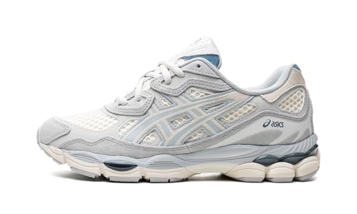 ASICS Unisex Gel-NYC Sportstyle Shoe, 5, Ivory/MID Grey
