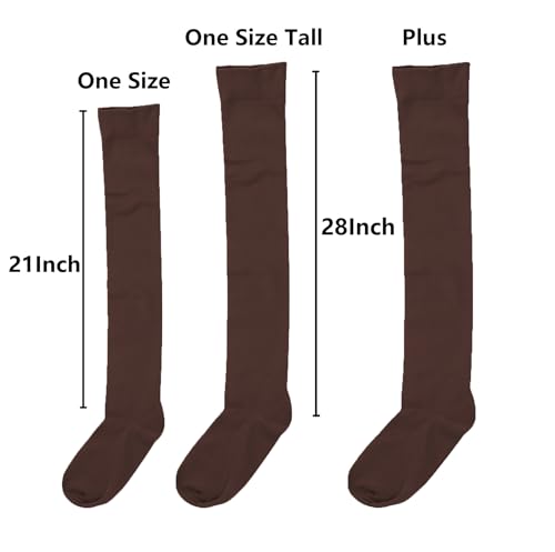 Image of Bestjybt Women Thigh High Socks Cotton Warm Long Over Knee High Stockings | Knee High Socks, Stay in Place Well, Comfortable, Soft, Thick, Suitable For Winter /Snowy Weather, Smooth Look, Well Made