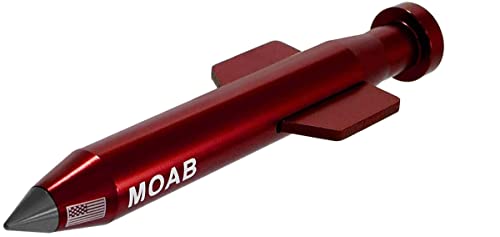 VMS RACING RED MOAB ANTENNA in Heavy Gauge CNC Machined Billet Aluminum Short Compatible with CHEVY SILVERADO 1500 2500 3500
