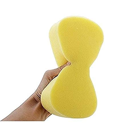 Image of Kandid Non-Scratch Sponge, Super Absorbent Multipurpose Sponge for Washing Cars, Motorbikes, Sports Bikes, Scooters, Bicycles, Walls, Kitchen Surfaces and Multi-Use Cleaning Sponges -3 Sponge (Yellow)
