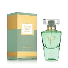 Jean Rish Emerald Elixir Perfume for Women Eau De Parfum, Long-Lasting Luxury Fragrance, Made In USA - Peony, Lavender, Jasmine, Vanilla, Sandalwood Scent - 100ml / 3.4 oz