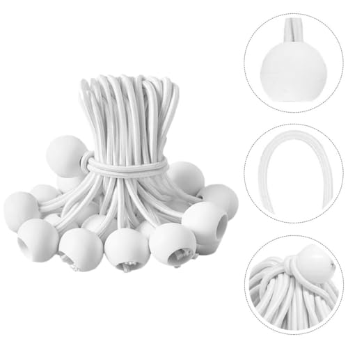 Cuerdas elásticas con bola de látex resistente para camping 7