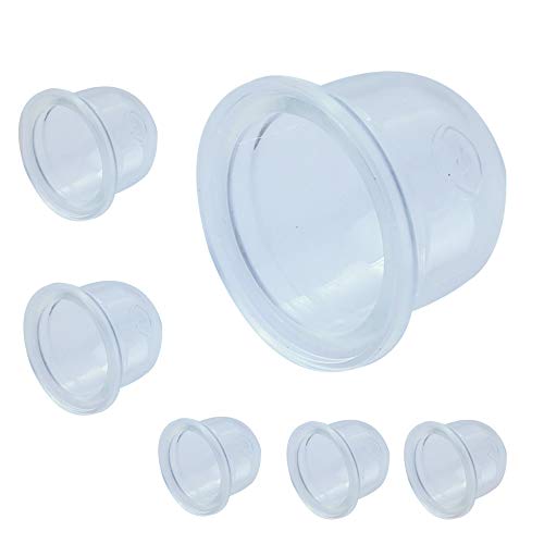 A&Xstore Universal Petrol Fuel Primer Bulb Carburetor Oil Cup for Mower, Blower, Strimmer, Cutter, Hedge, Trimmer, Chainsaw (Pack of 6)