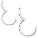 NewkeepsR 20G 6mm(1/4'') Hinged Clicker Nose Hoop Ring 316L Steel Seamless Segment Sleeper Earringss Piercing
