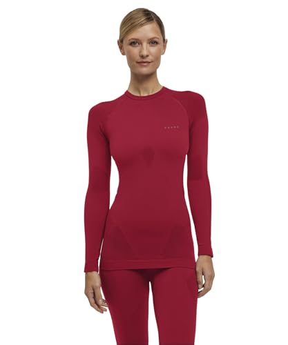FALKE Women's Warm Round Neck W L/S Sh Functional Yarn Quick Dry 1 Piece Base Layer Top (Pack of 1)