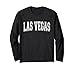LAS VEGAS NV NEVADA USA Vintage Sports Varsity Style Long Sleeve T-Shirt