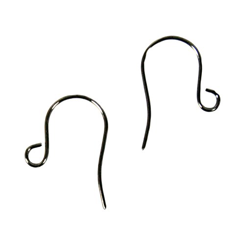 NBK Earrings Hook 10 Pairs W12 x H10 mm Black Nickel A12 – 480