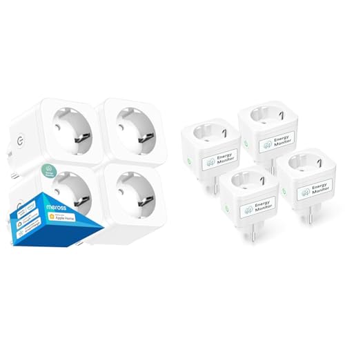 Meross WLAN Steckdose mit Strommessung, 16A Smart Home Steckdose & WLAN Steckdose mit Strommessung 16A