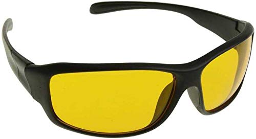 Kojcar UV Protection Wrap-around Sunglasses (Free Size) (Yellow)