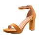Sandaletten Elara Damen Pumps High Heels Chunkyrayan WW100 in Gelb Größe 37
