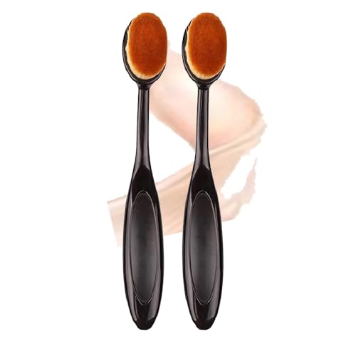 Tukefev Foundointa Magische Pinsel ohne Puder, praktische, spurlose Blütenblätter, Make-up-Pinsel, feines Gesicht, Beauty-Werkzeug, 2 Stück