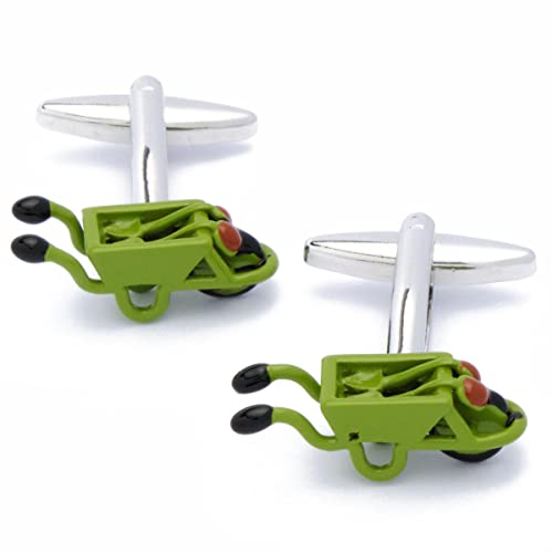 Preisvergleich Produktbild Manschettenknöpfe - Schubkarre Gartenbau Grün