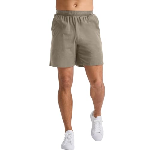 Image of Hanes Men's Shorts, Essentials Short with Pockets, Gym Shorts for Men, Men's Athletic Shorts, 7.5 inch