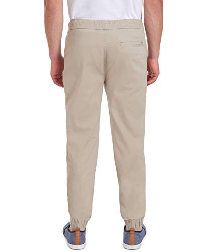 IZOD Men's Young Uniform Jogger Pants, Elastic Waistband with Drawstring Closure, Stretch Twill Fabric2