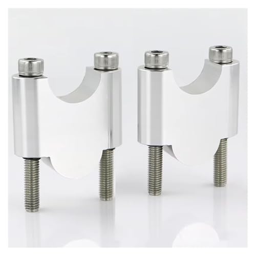 Rehausseurs guidon moto Dax125 ST1100 XL250R argent 40mm 22mm