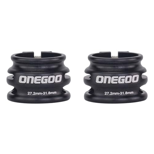 Dxoniislh 2X Abrazadera de Tija de SillíN de Bicicleta Ajustable de Doble Capa Abrazadera de Tubo de Tija de SillíN de Bicicleta de Carretera de AleacióN de Aluminio, Negro 27,2-31,8Mm