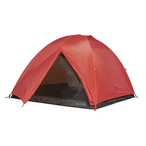 TETON Sports Mountain Ultra Tent; 4 Person Backpacking Dome Tent for Camping; Red
