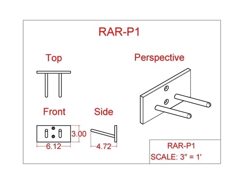 Miniatura 8 de Soporte de delantal de rayos X (montaje en pared) - 14 clavijas