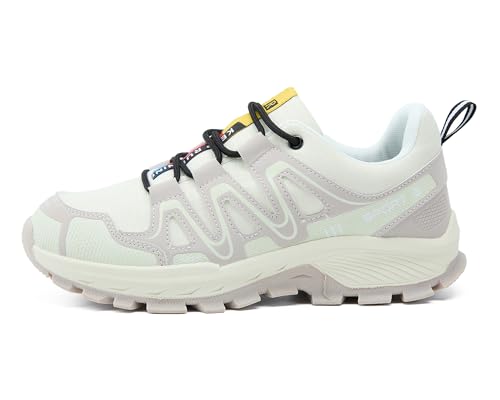 Move Hiker Women Hiking Shoes Casual Non-Slip Lightweight Comfortable Running Fashion Sneakers Walking Trekking Outdoor Shoes White