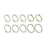 Sie können als Stapelringe verwendet werden, Knöchelringe, Midi-Ring-Set, minimalistisch, Stopperring, Ehering-Set, Promise Ring und TOE RINGS.One Set erfüllt alles Ihr Outfit.