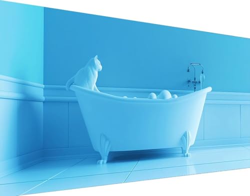 Peinture diamant chat 5D pour sublimer et décorer les murs de la salle de bain