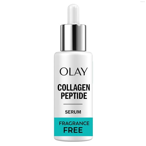 Olay Collagen Peptide Visibly Firming Face Serum, Fragrance Free Anti Aging Serum for Hydration and Smoothing Skin, Collagen and Vitamin B3+, Fast Absorbing, Non Greasy, 1.3 FL OZ (40 mL)