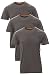 Produktbild Mivaro Herren T-Shirt Set 3er Pack Basic Shirt Kurzarm atmungsaktiv, Größe:4XL, Farbe:3er Pack Anthrazit