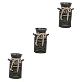 Vase de fleurs sèches : taille appropriée lui permet de s'adapter à toutes les surfaces de table et de fonctionner parfaitement avec des fleurs artificielles, un seau de ferme vintage