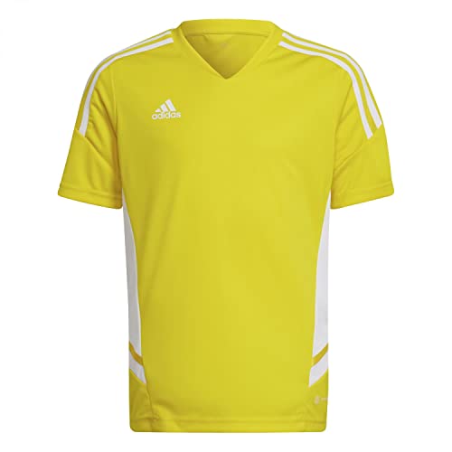 Maillot adidas Con22 JSY Y à manches courtes anti-transpiration pour junior mixte
