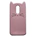 LG Stylo 4 Case,LG Q Stylus Case,iFunny Cute 3D Cartoon Animal Simple Style Fortune Cat Shockproof and Protective Soft Rubber Phone Case for LG Stylo 4/Q Stylus/Stylus 4(Pink Cat)
