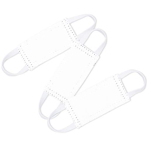 Image of Quiet Door Closer for Baby - Nursery Door Silencers Latch Cover Strong Elastic Straps Door Covers for Universal Fits, Standard Size, Pure White, Set of 3