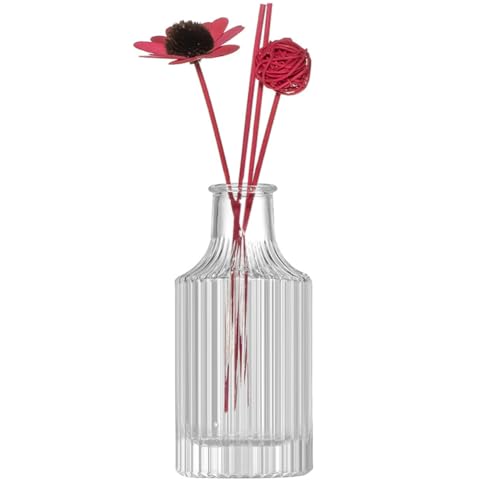 Botellas difusoras de vidrio transparente vacías de 150 ml, frascos difusores de aromaterapia, frascos difusores de aromaterapia, fragancia, aceites esenciales, accesorios para uso en bricolaje,