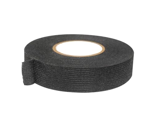 Ruban adhésif électricien noir en tissu isolant résistant à la chaleur pour câble 25mm