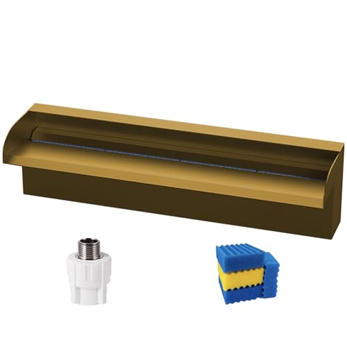 Cascade de bassin en kit avec tuyaux ondulés pour fontaine extérieure