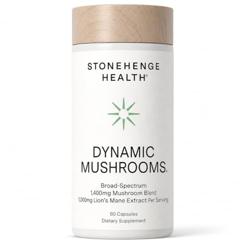 Stonehenge Health Dynamic Mushrooms® | Lions Mane+ Brain, Memory, Focus