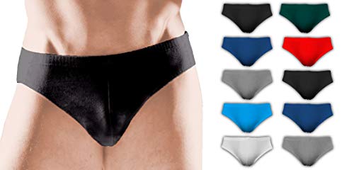 Andrew Scott Men's Cotton Color Sport Briefs |All Natural Cotton Underwear | Multi Packs -Colors