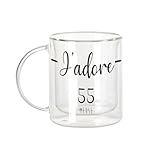 VERRE BOROSILICATE : Fabriqué en verre borosilicate de haute qualité, ce mug est plus léger et plus résistant aux chocs thermiques que le verre classique. Il offre une clarté cristalline qui ne ternit pas avec le temps.