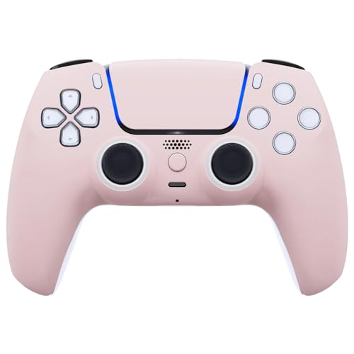 Custom Controllerzz Wireless Controller Compatible with PS5 - Multiple Designs Available (Baby Pink)