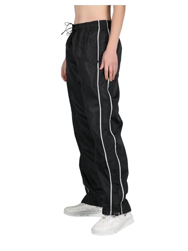 Image of Parachute Pants for Women - Water-Resistant Cargo Pants for Women | Stylish Activewear for Travel, Office, Gym, Trekking & Everyday Comfort | Korean Pants for Woman