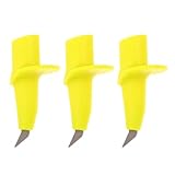BESPORTBLE 3 Bastones De Trekking con Puntas De Y Base Antideslizante De Goma Protectores De Repuesto Amarillos