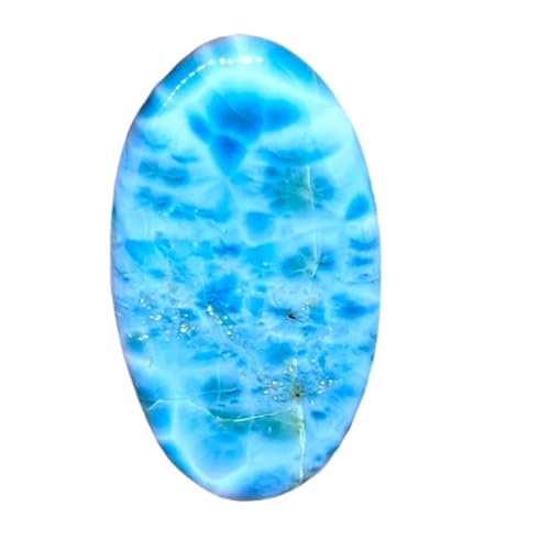 Larimar naturel ovale idéal pour créer un cadeau personnalisé bague ou pendentif