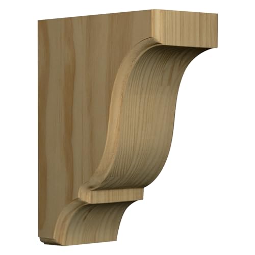 Pair of Full Blue Ridge Brackets in Knotty Pine, Two