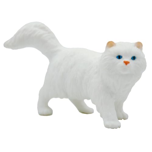 Bullyland 66365 - Spielfigur Weiße Perser-Katze Princess, ca. 3,5 cm große Tierfigur, detailgetreu, PVC-frei, ideal als kleines Geschenk für Kinder ab 3 Jahren