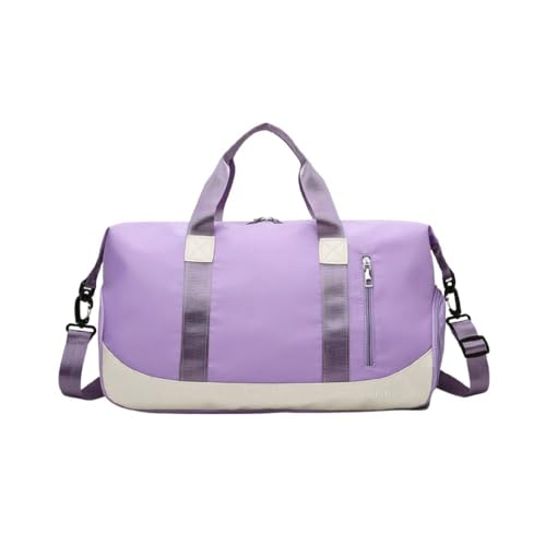 Bolsa Mala Viagem de Mão Super Grande Transversal – Impermeável e Organizada para Viagens e Uso Diário (Lilás)
