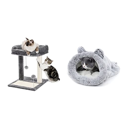 Cat Scratching Post Bed Bundle With Cat Sleeping Bag #TOP17