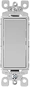 ThunderWay Single Pole Decorative Light Switch – 15A, 120/277V, Residential Grade, Rocker Style, UL Listed, Pack Of 20 - View #3